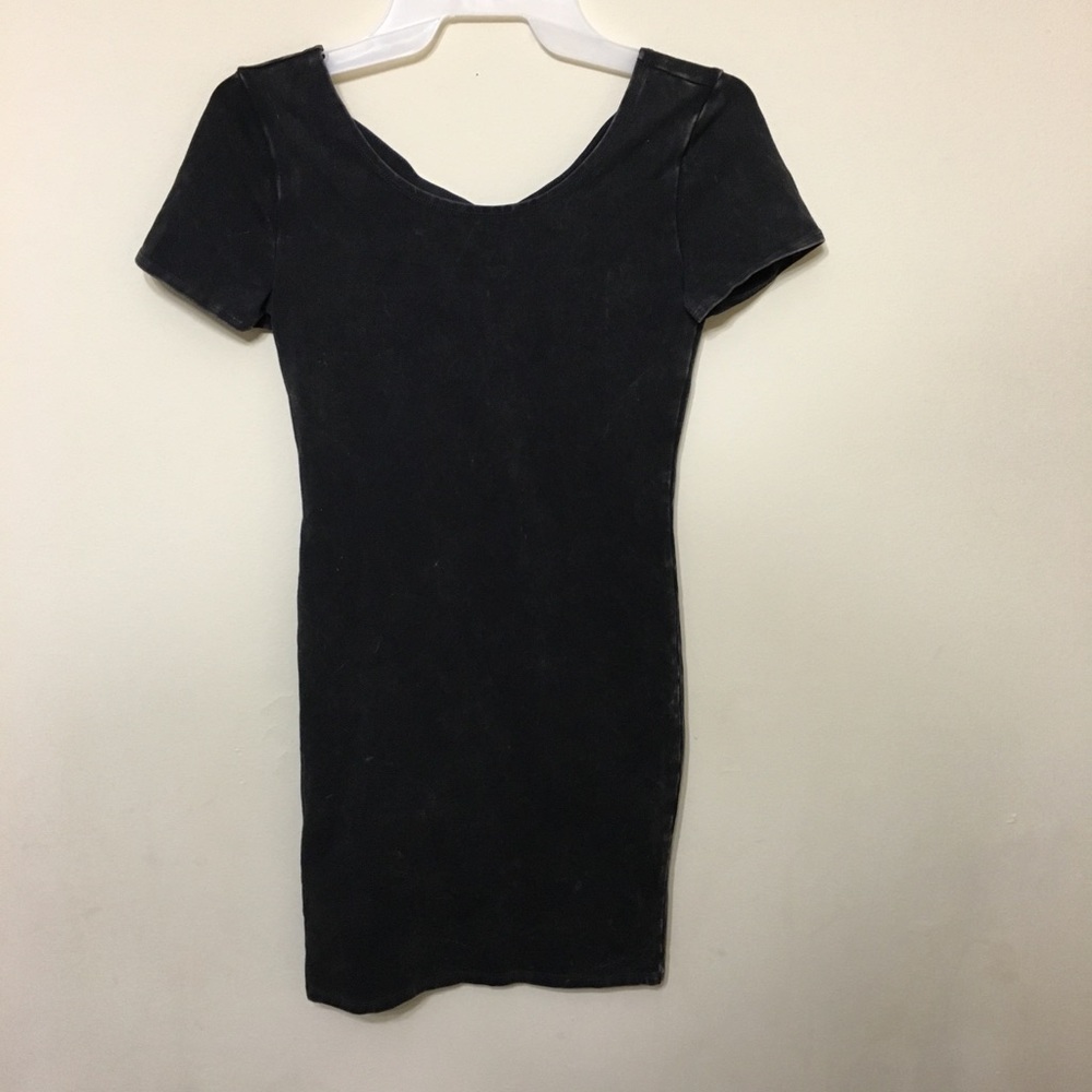 Criss-Cross Black Dress